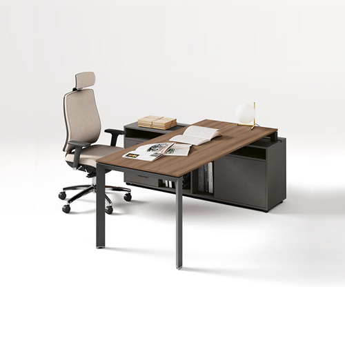 Bureau d'angle avec siège à gauche